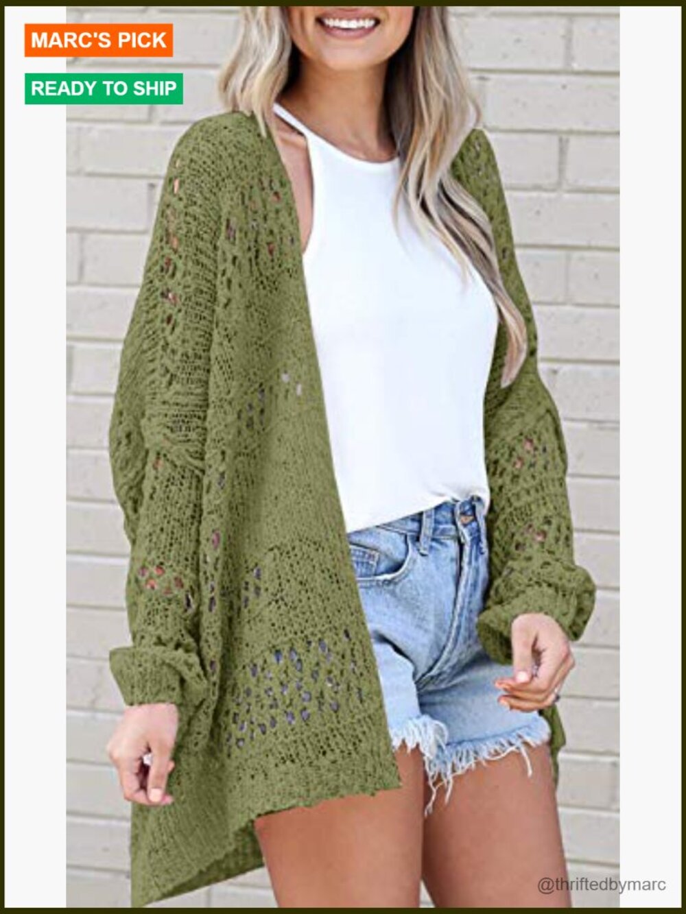 Crochet Cardigan Kimono Boho Long Sleeve Lightweight Oversized Open Front Knit - Picture 2 of 7